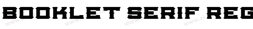 Booklet Serif Regula字体转换